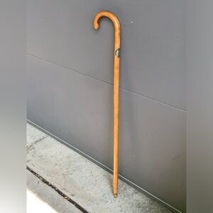 1933 Antique Chicago World Fair Fort Dearborn Souvenir Wood Walking Stick Cane
